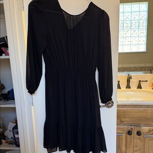 J. Crew Black Long Sleeve Dress